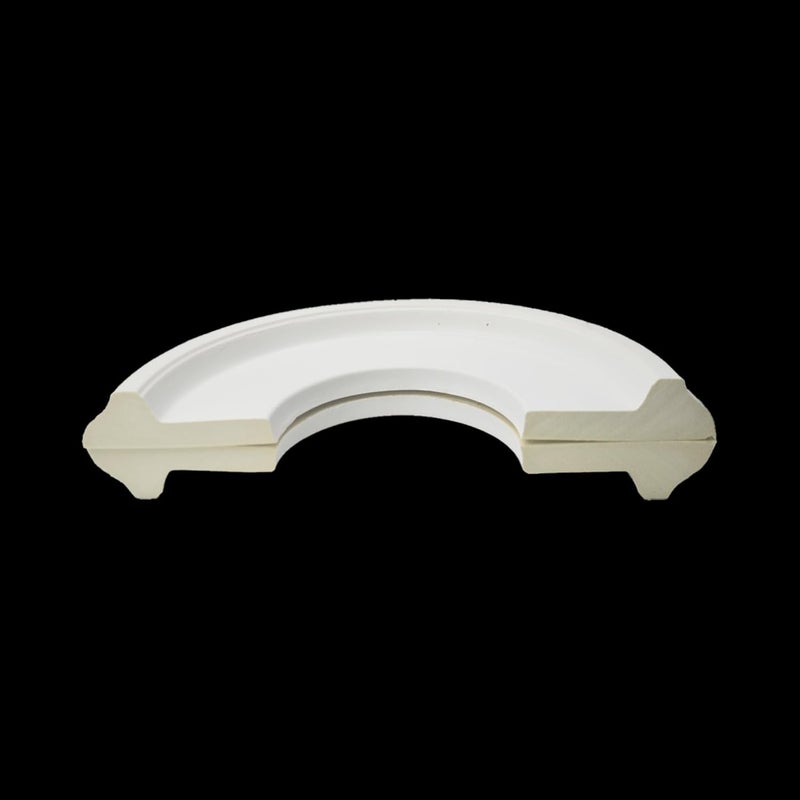 bociloy 2 قطع 10" OD × 4" ID ميدالية سقف مقسمة لتركيبات الإضاءة ومراوح السقف، ميداليات سقف مضغوطة من PU للإضاءة المنزلية، لمصابيح الثريات وزينة الإضاءة المنزلية - Image 3